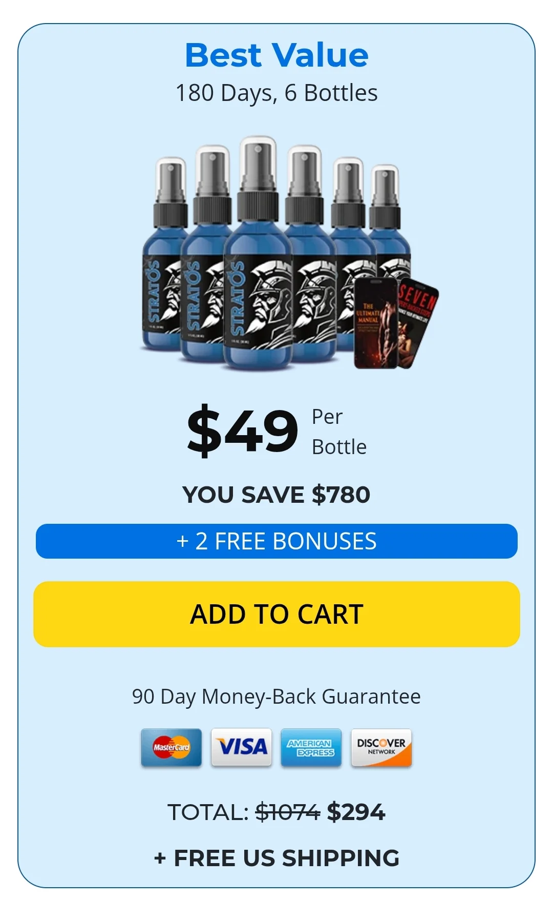 Stratos™ 6 bottles pricing